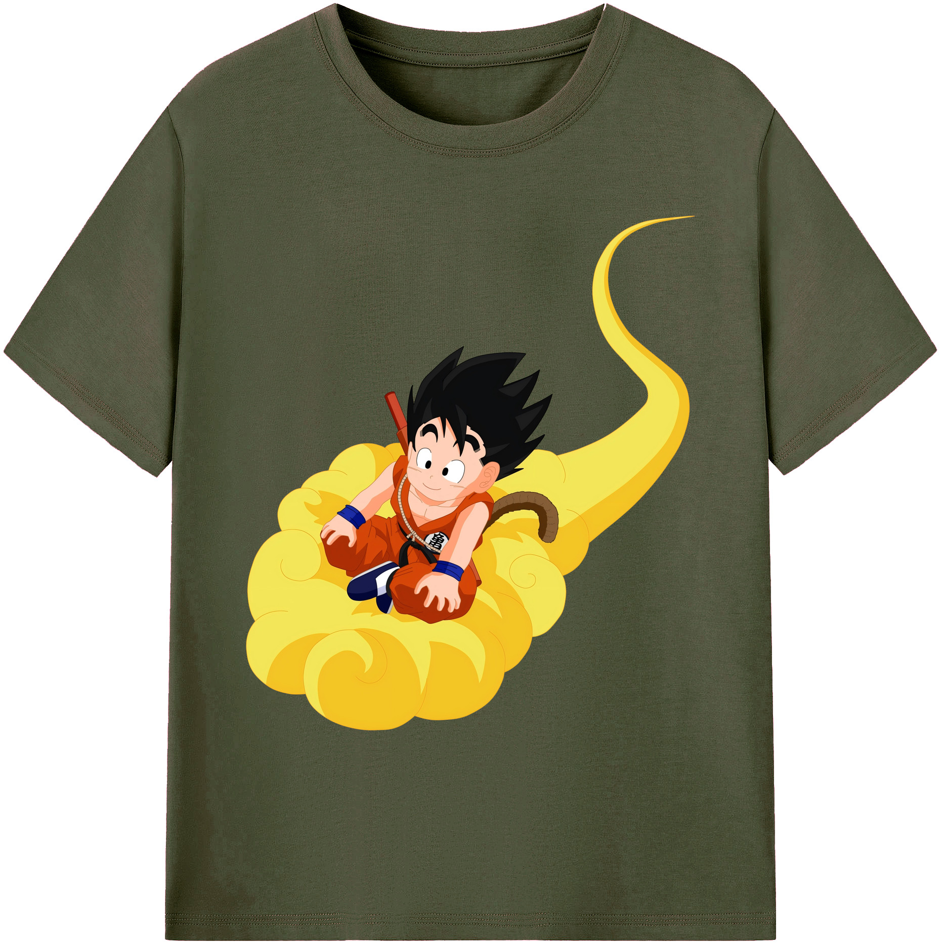 （画像用） ドラゴンボール 孫悟空（そん ごくう）Son Goku カカロット DRAGON BALL Kakarotto 綿100％ メンズ半袖Tシャツ｜肌触りやわらか＆通気性
